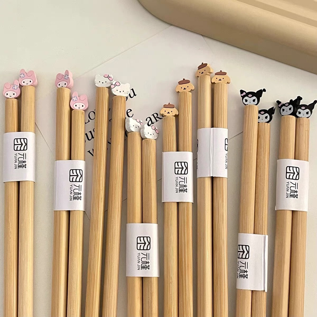 Cartoon Character Bamboo Chopsticks Series