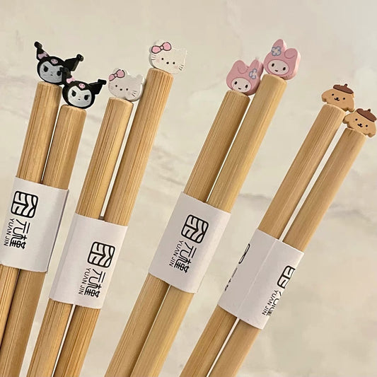 Cartoon Character Bamboo Chopsticks Series