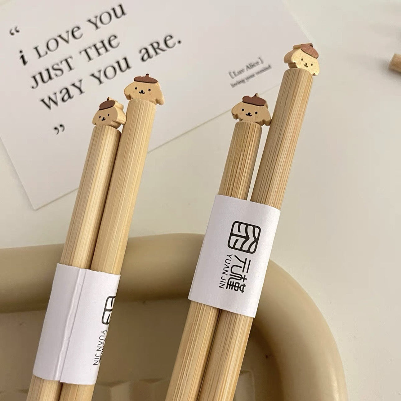 Cartoon Character Bamboo Chopsticks Series
