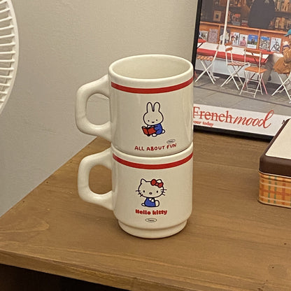 Hello Kitty Miffy Retro Milk Mug