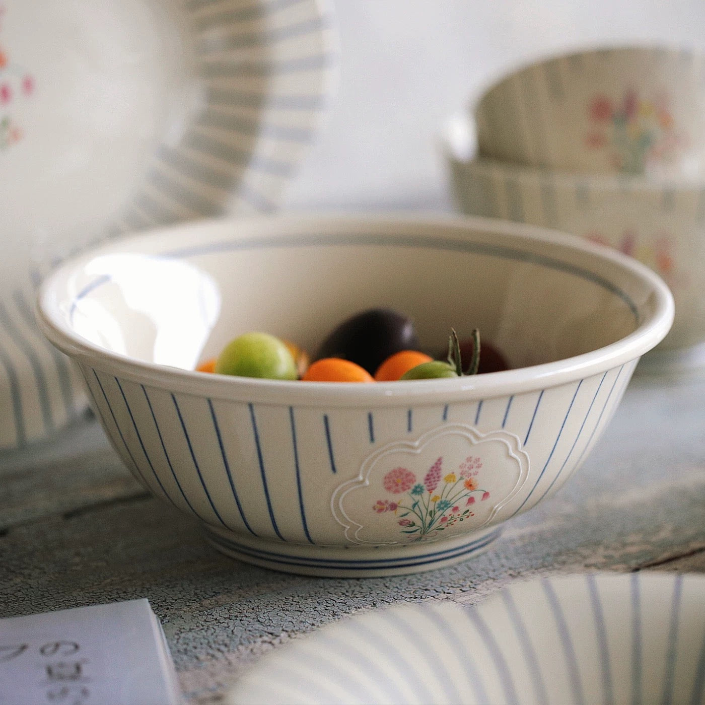 French Garden Ceramic Dinnerware Series (Sold Individually)