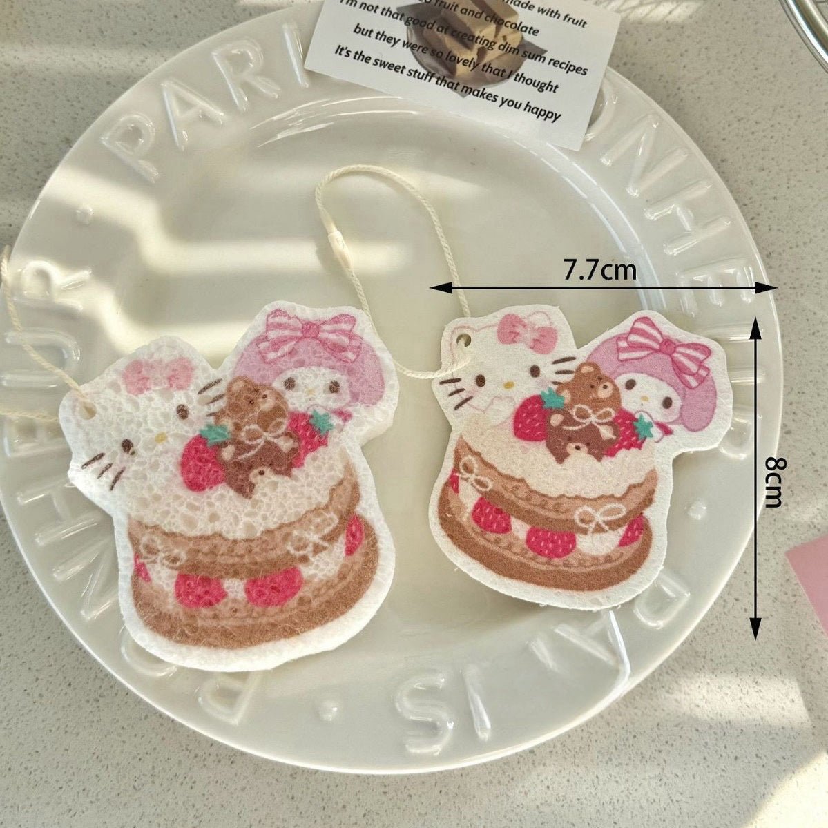 Cute Dessert-Themed Cellulose Sponge