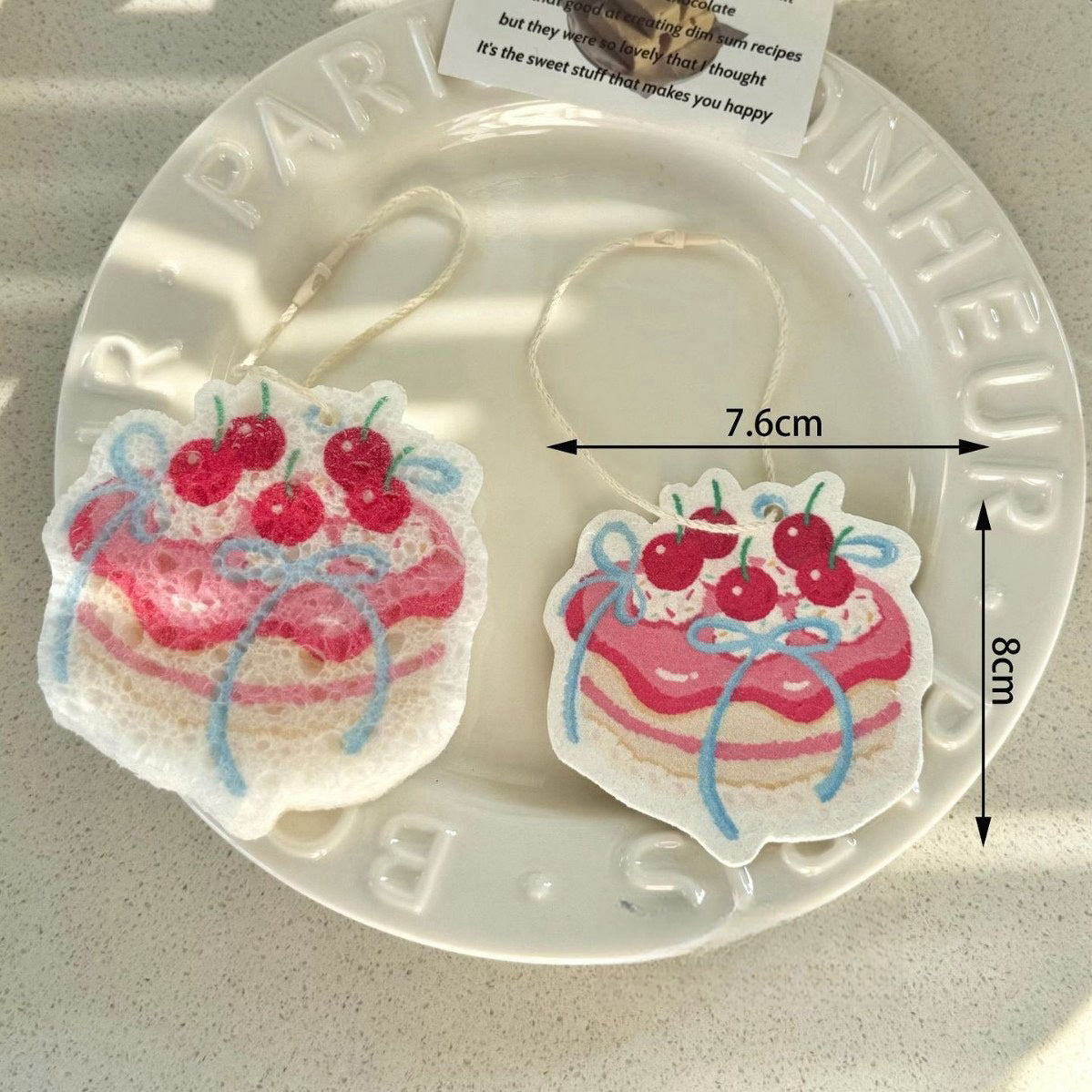 Cute Dessert-Themed Cellulose Sponge