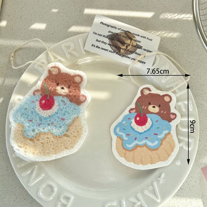 Cute Dessert-Themed Cellulose Sponge