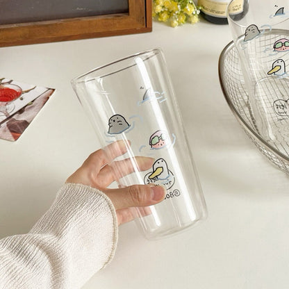 Swimming Party Large-capacity Borosilicate Glass Cup