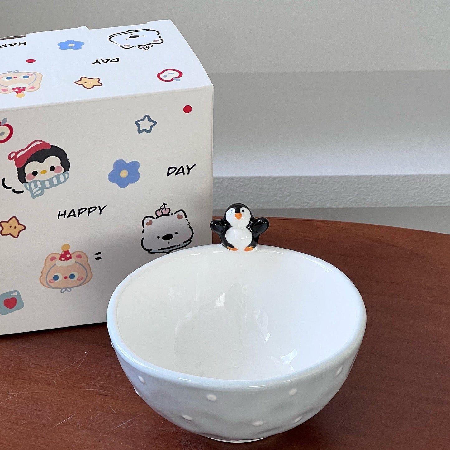Penguin Polka Dot Ceramic Tableware