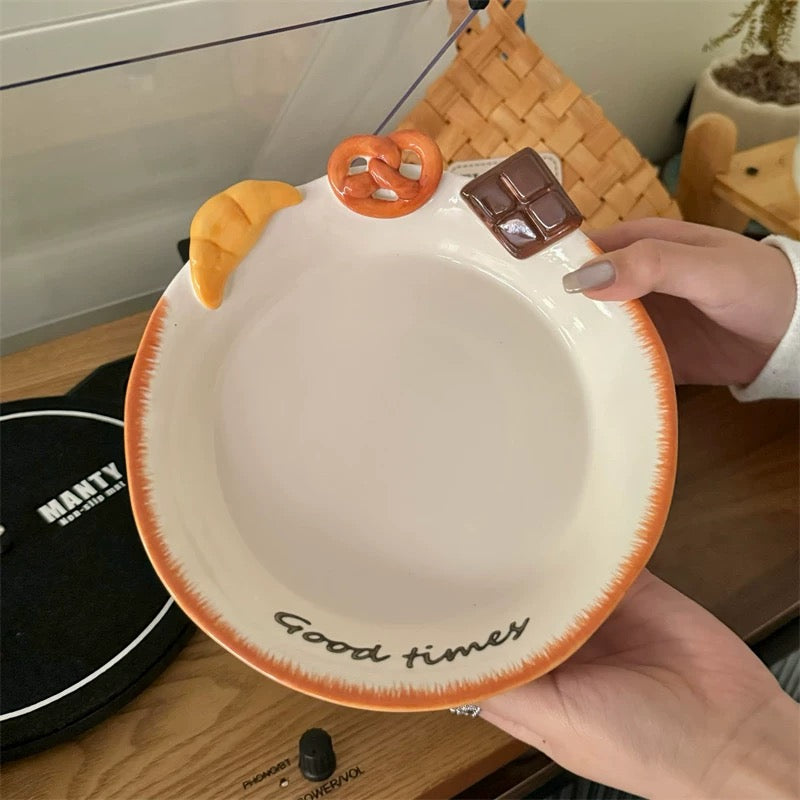 Bread & Dessert Ceramic Tableware Gift Set