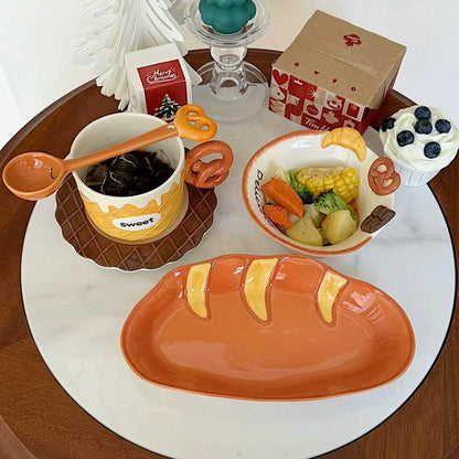 Bread & Dessert Ceramic Tableware Gift Set