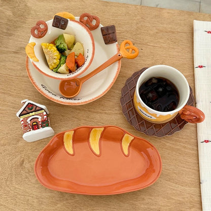 Bread & Dessert Ceramic Tableware Gift Set