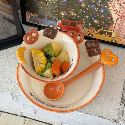 Bread & Dessert Ceramic Tableware Gift Set