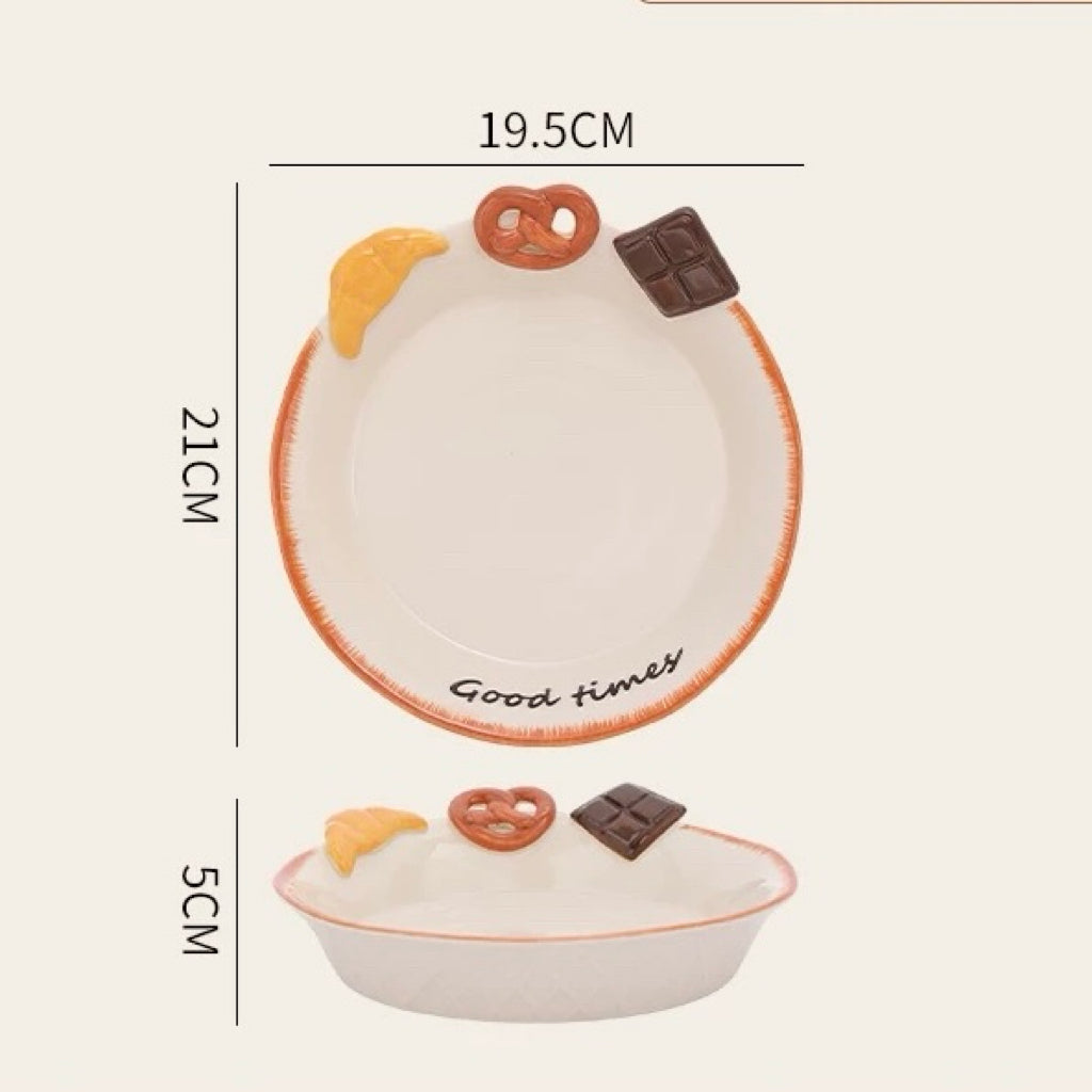 Bread & Dessert Ceramic Tableware Gift Set