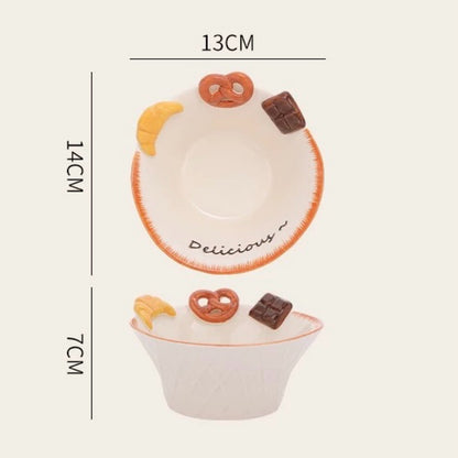 Bread & Dessert Ceramic Tableware Gift Set