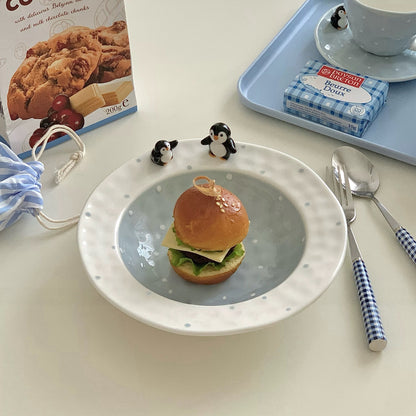 Penguin Polka Dot Ceramic Tableware