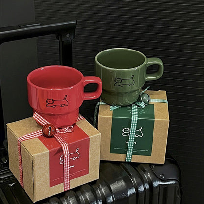 Cute Walking Kitty Mug