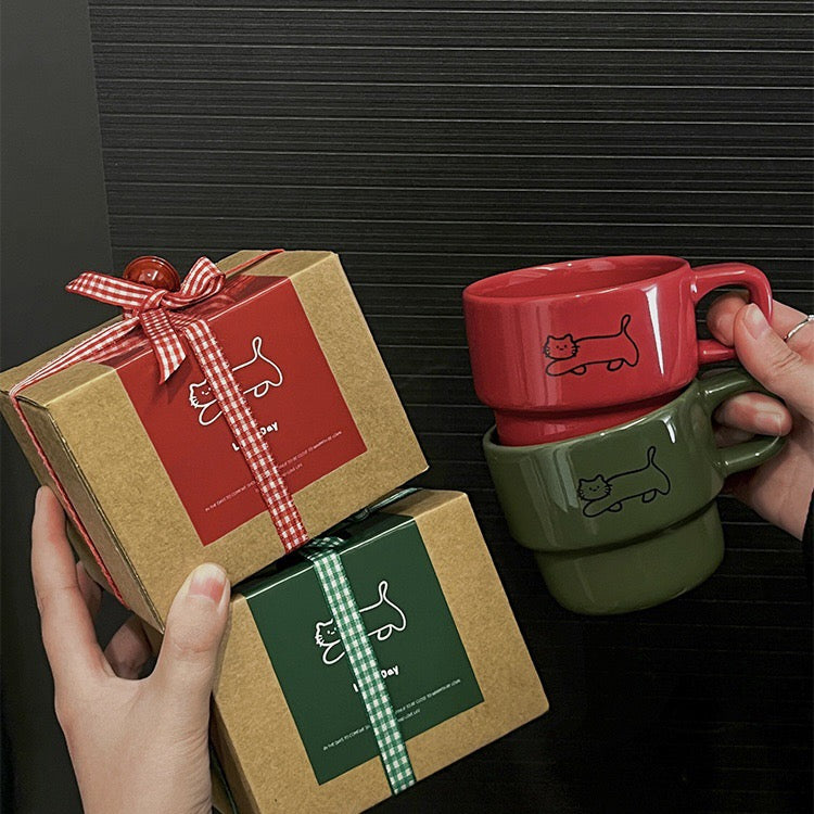 Cute Walking Kitty Mug