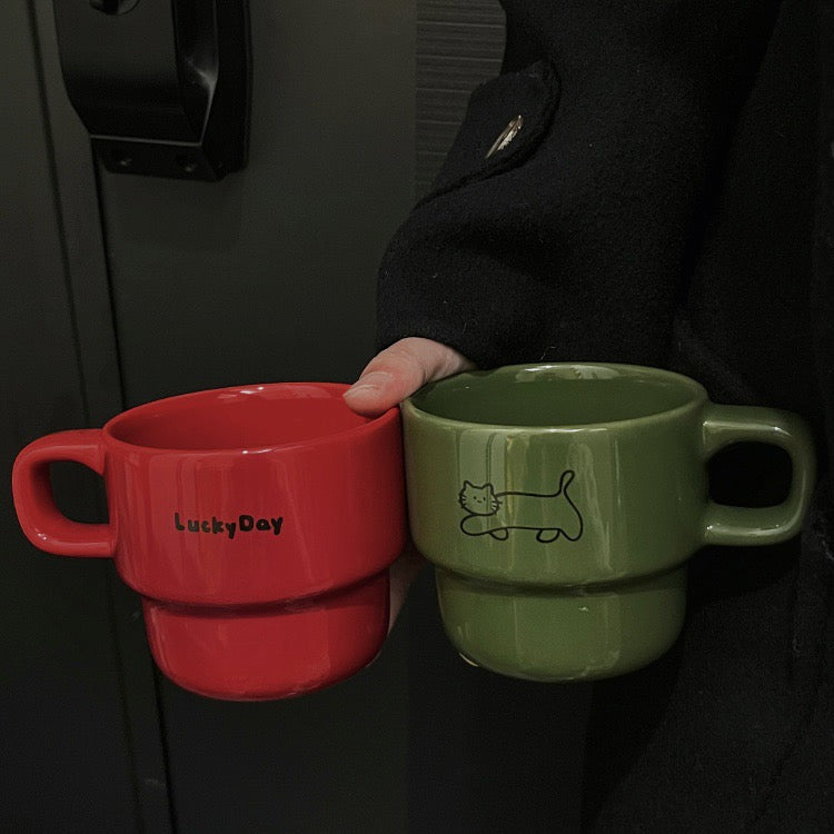 Cute Walking Kitty Mug