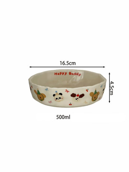 Cream Matte Handcrafted Ceramic Deep Plate