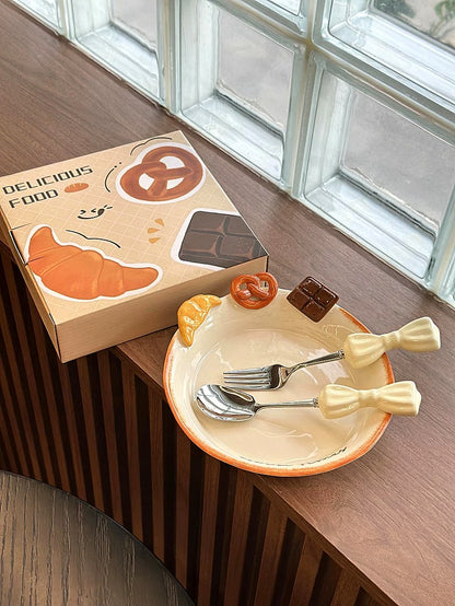 Bread & Dessert Ceramic Tableware Gift Set