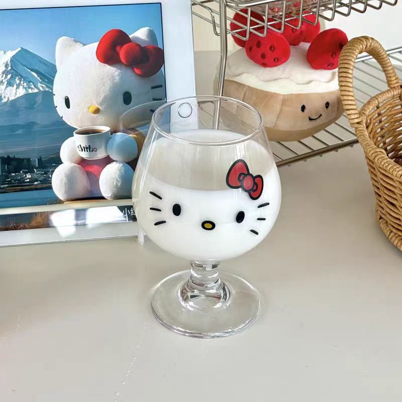 Hello Kitty Glass Goblet
