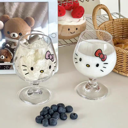 Hello Kitty Glass Goblet
