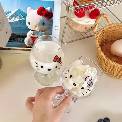 Hello Kitty Glass Goblet