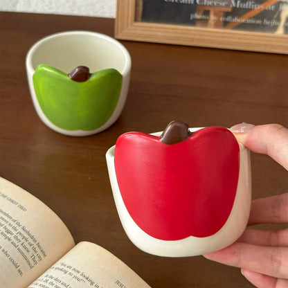 Cute Apple-Shaped Ceramic Mug