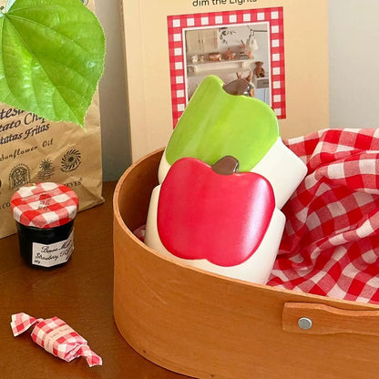 Cute Apple-Shaped Ceramic Mug