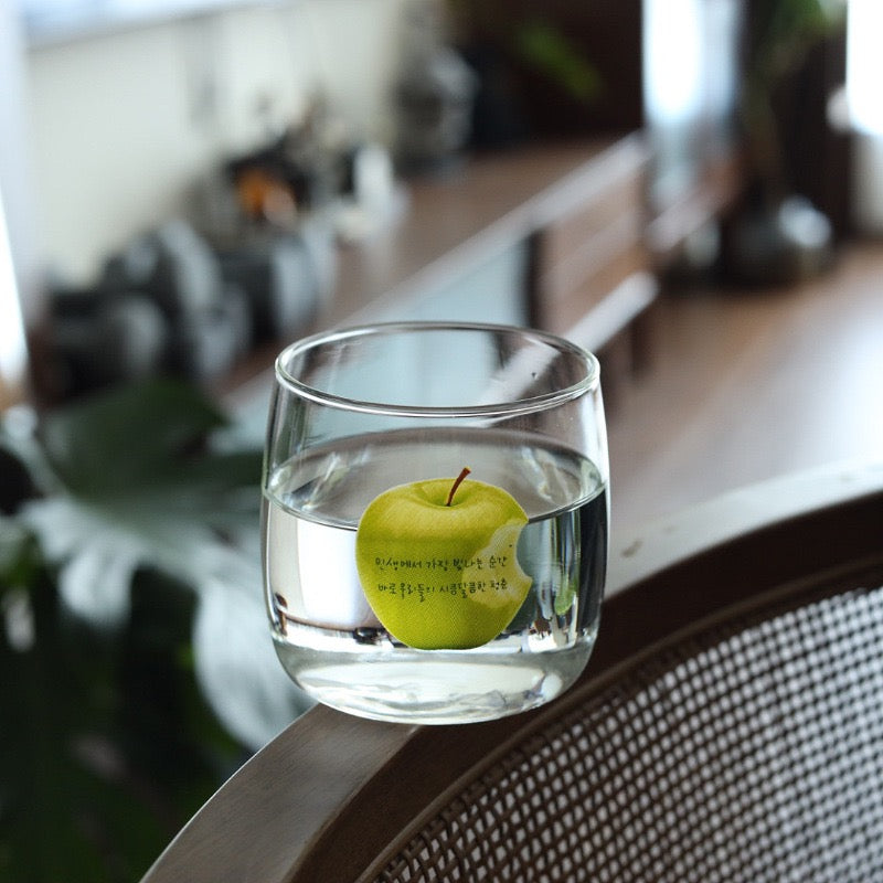 Korean-Style Green Apple & Lemon Glass Cup