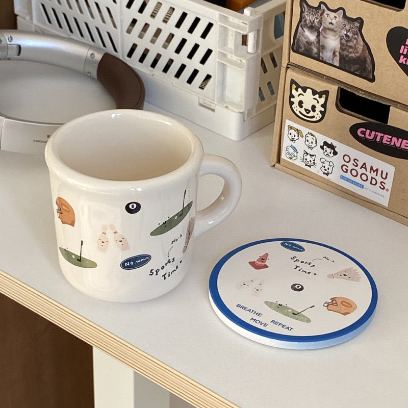 Sports Doodle Ceramic Mug