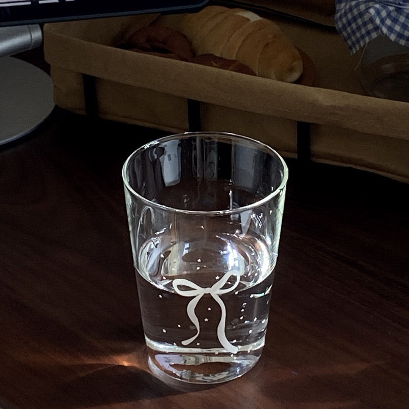 Silver Bow Starry Glass Cup