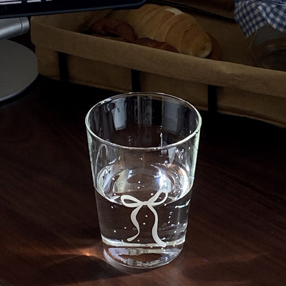 Silver Bow Starry Glass Cup