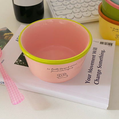 Dopamine Puppy Ceramic Bowl Set (Set of 4)