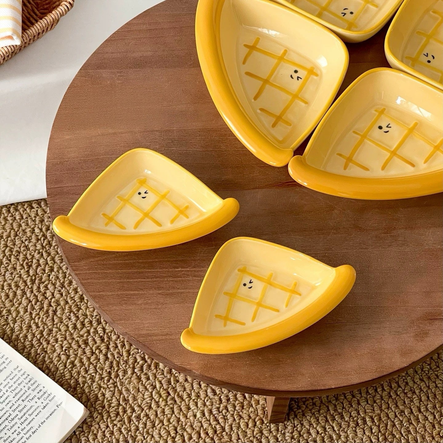 Triangle Pie Ceramic Snack Dish