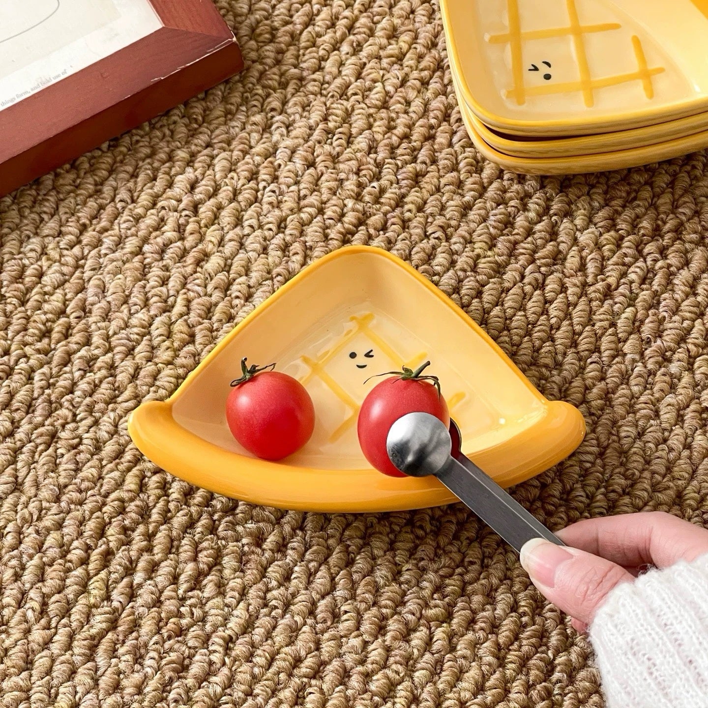 Triangle Pie Ceramic Snack Dish