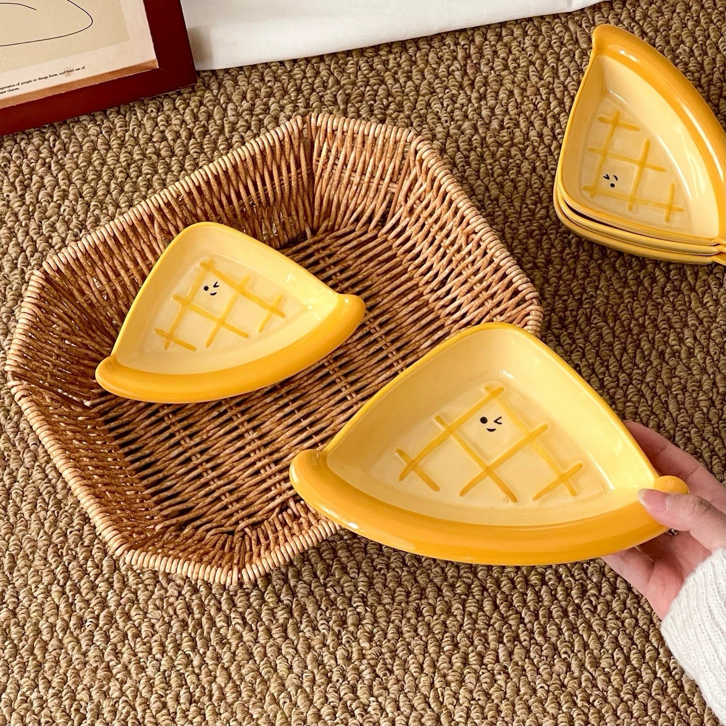 Triangle Pie Ceramic Snack Dish