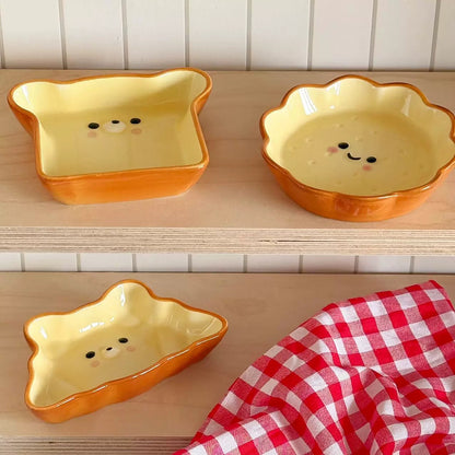 Bread Face Ceramic Dipping Dish