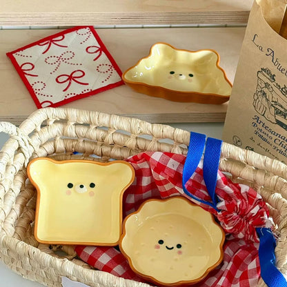 Bread Face Ceramic Dipping Dish