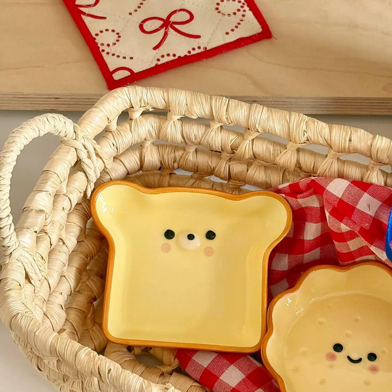 Bread Face Ceramic Dipping Dish