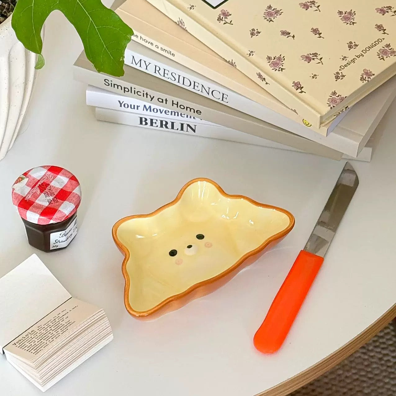 Bread Face Ceramic Dipping Dish