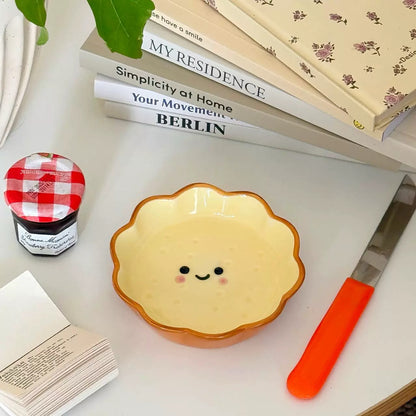 Bread Face Ceramic Dipping Dish