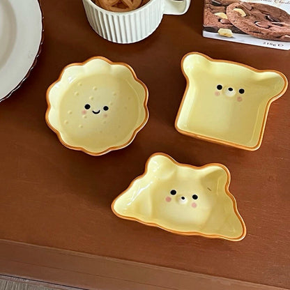 Bread Face Ceramic Dipping Dish