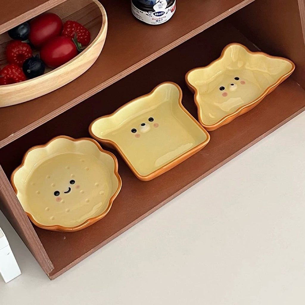 Bread Face Ceramic Dipping Dish