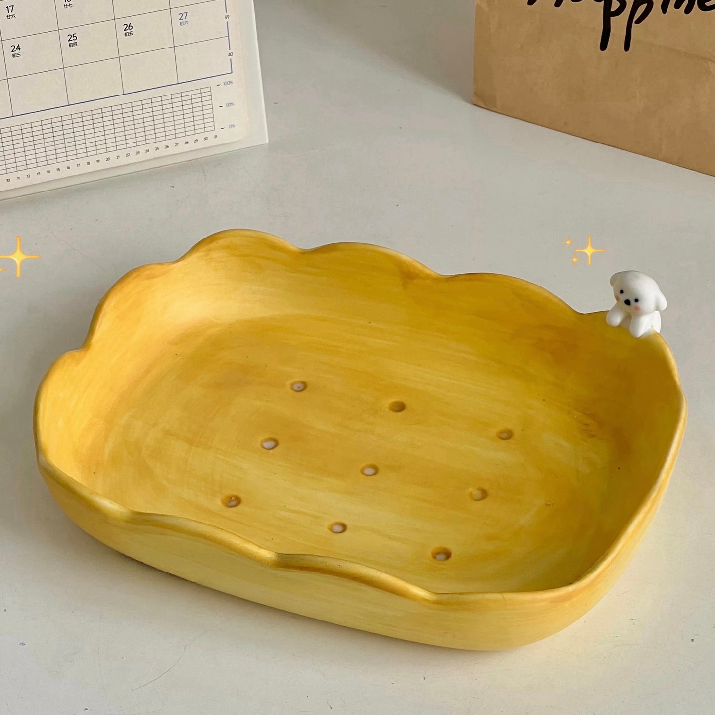 Pineapple Bun Puppy Ceramic Collection