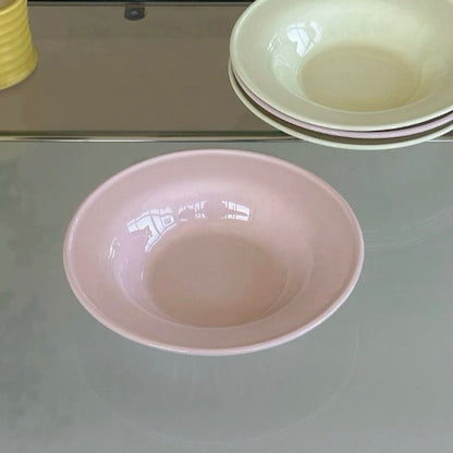 Nordic Cream Pink Ceramic Hat Plate