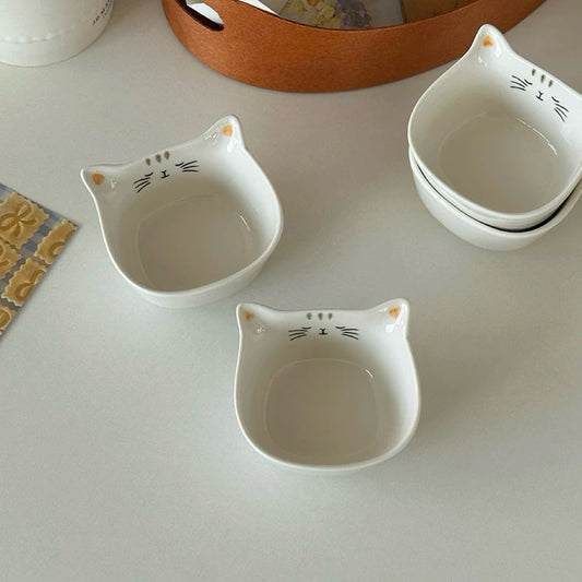 Mignonne soucoupe en céramique Chaton