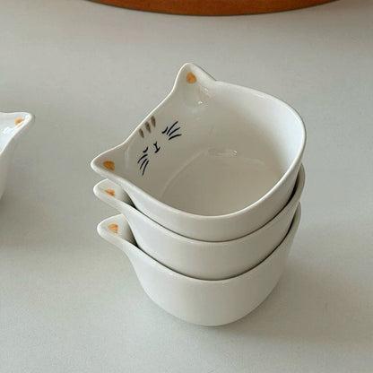 Cute Kitty Ceramic Sauce Dish