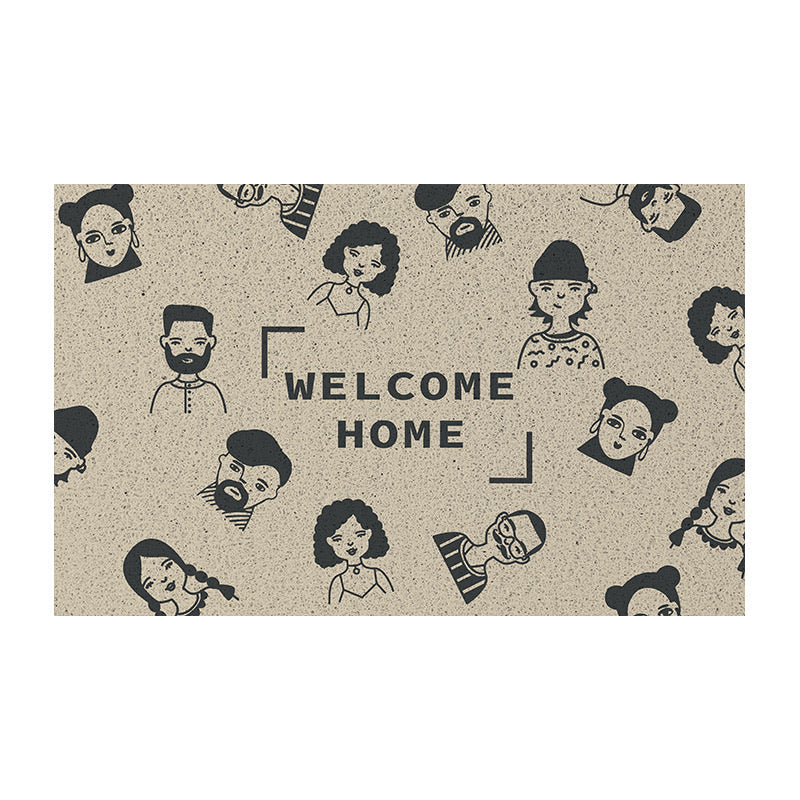 Cartoon Character Silk Loop Welcome Doormat