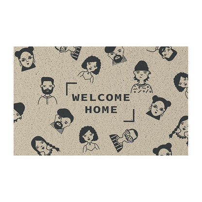 Cartoon Character Silk Loop Welcome Doormat