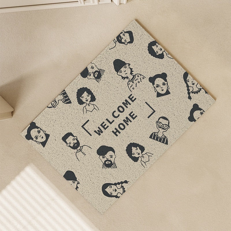 Cartoon Character Silk Loop Welcome Doormat