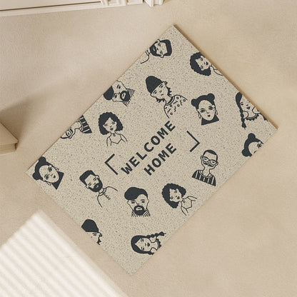 Cartoon Character Silk Loop Welcome Doormat